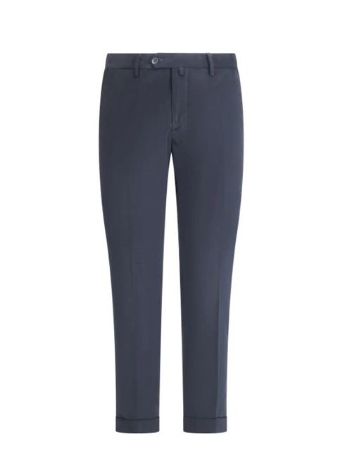 Blue cotton trousers with welt pocket BRIGLIA | BG04S 424170.00011